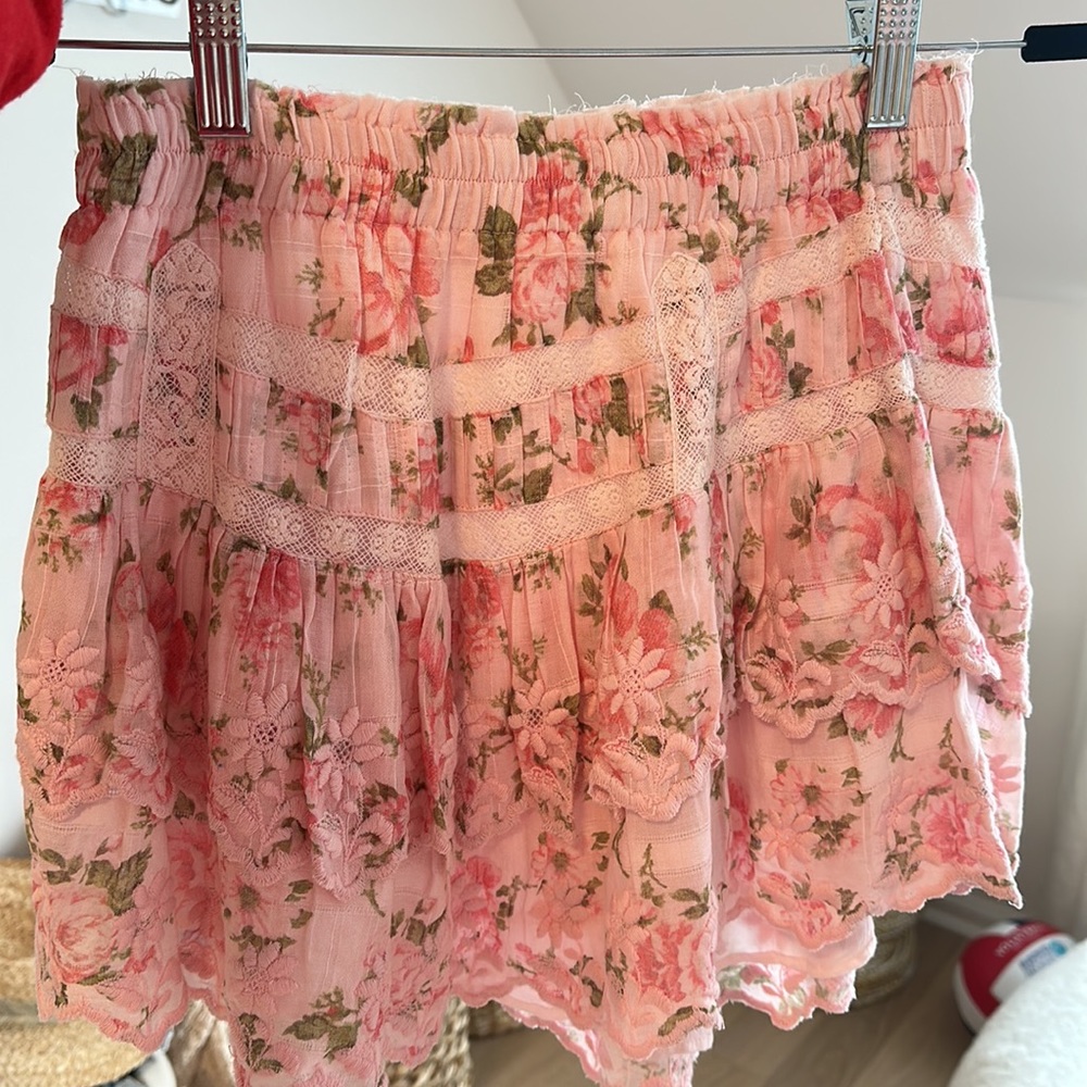 NWOT loveschackfancy ruffle mini skirt